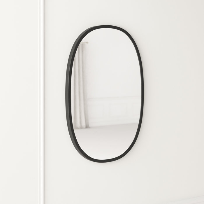 Hub Oval Rubber Wall Mirror & Reviews Joss & Main